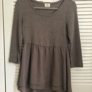 Pins & Needles Taupe Sweater